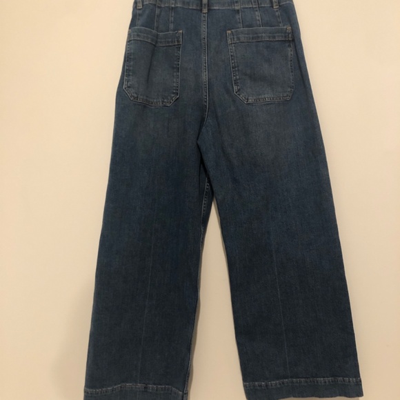 Anthropologie - The Colette Crop High-Rise Wide-Leg Jeans- Sz 30 - Picture 6 of 9